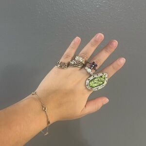 Miscellaneous 925 silver rings